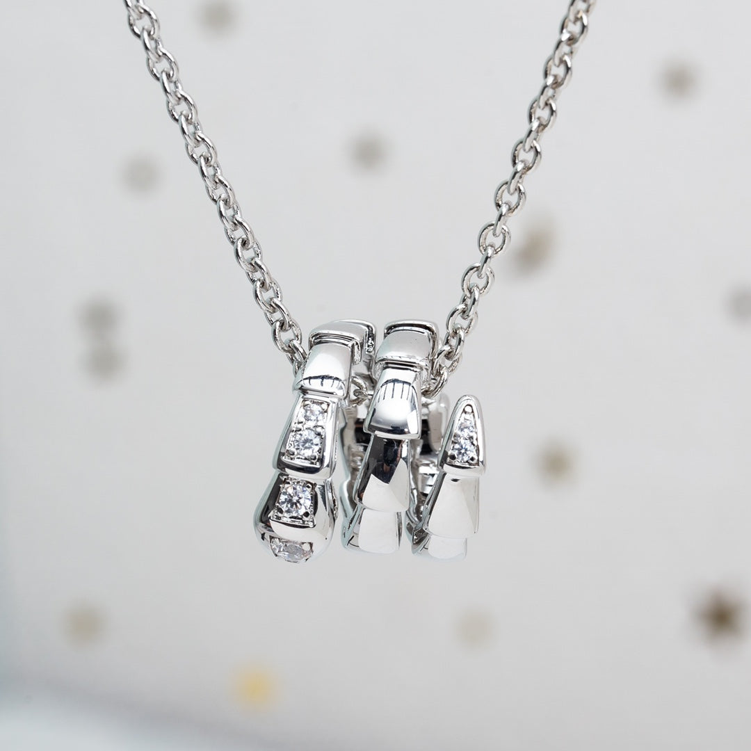 [Polaidi Jewelry]SERPENTI SILVER NECKLACE DIAMOND