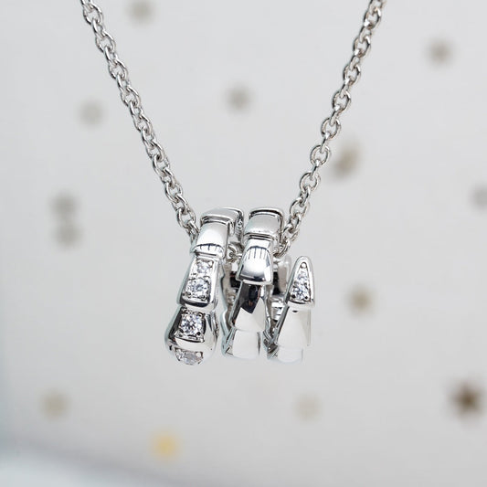 [Polaidi Jewelry]SERPENTI SILVER NECKLACE DIAMOND