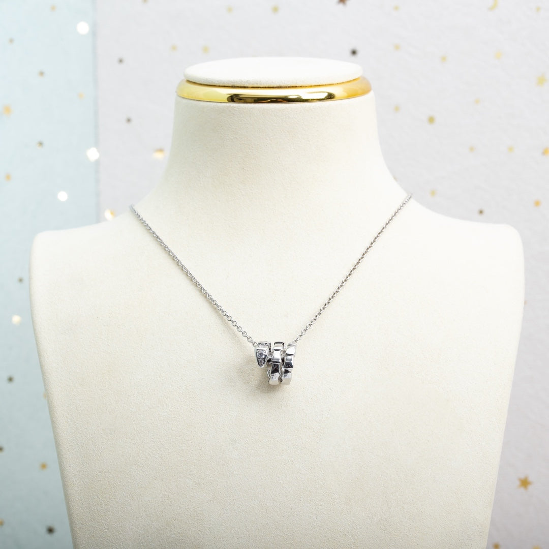 [Polaidi Jewelry]SERPENTI SILVER NECKLACE DIAMOND