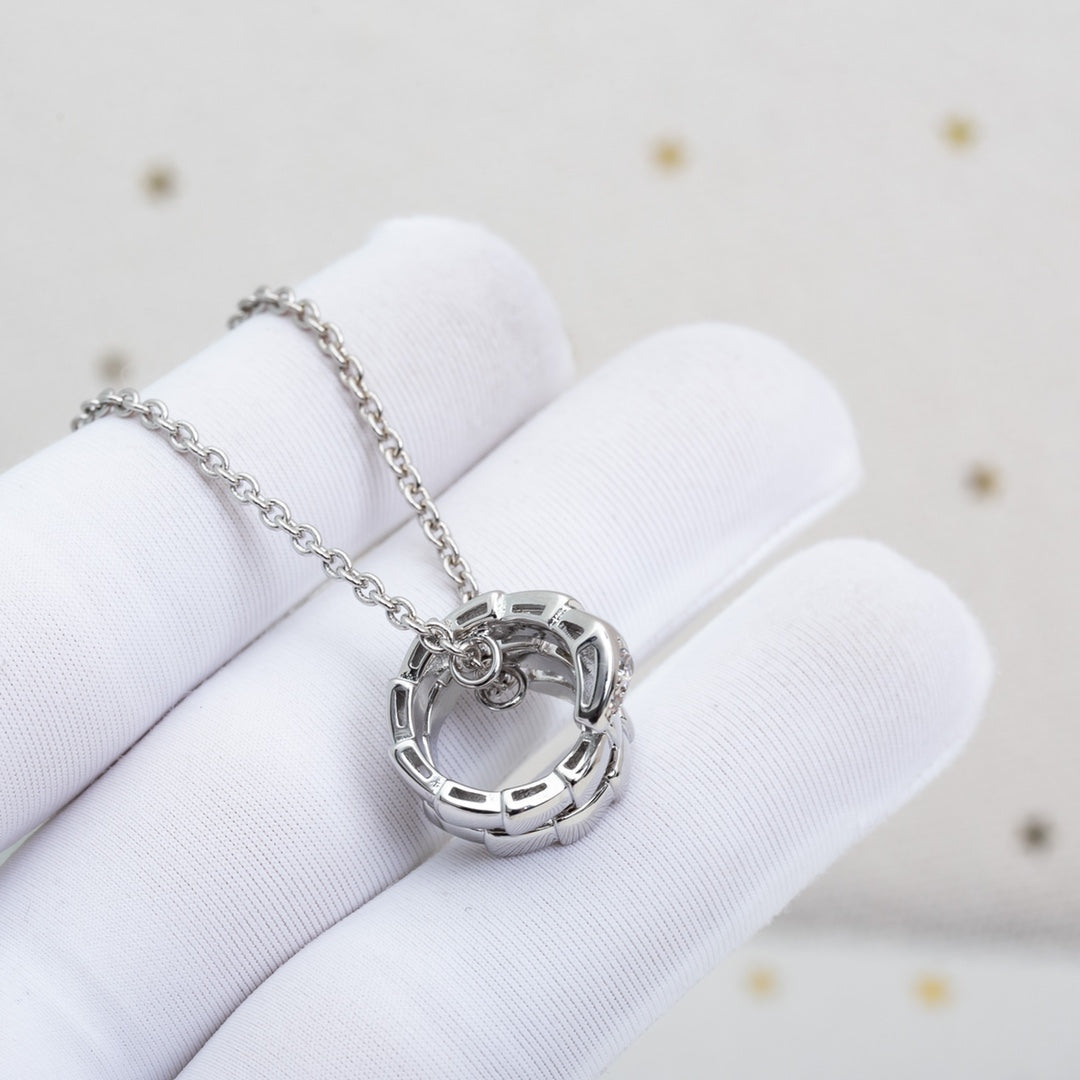 [Polaidi Jewelry]SERPENTI SILVER NECKLACE DIAMOND