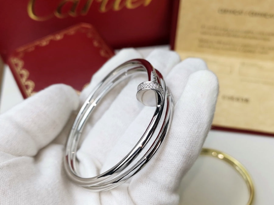 [：Polaidi Jewelry]ジュスト ブレスレット 3.5MM ダブルロウ ダイヤモンド