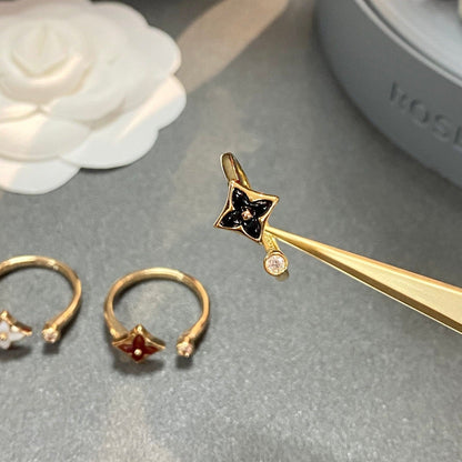 [Polaidi Jewelry]STAR 1 DIAMOND OPEN RING