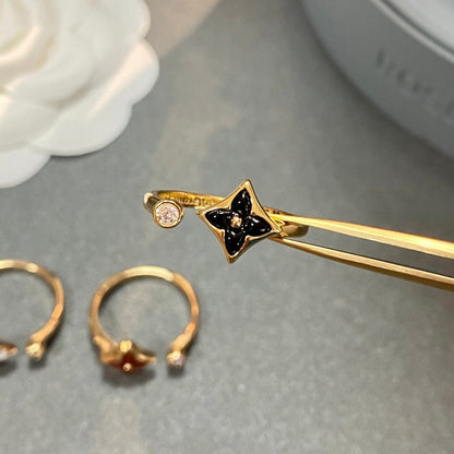 [Polaidi Jewelry]STAR 1 DIAMOND OPEN RING
