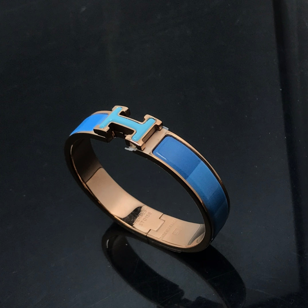 [Polaidi Jewelry]H BRACELET BLUE RAINBOW CERAMIC