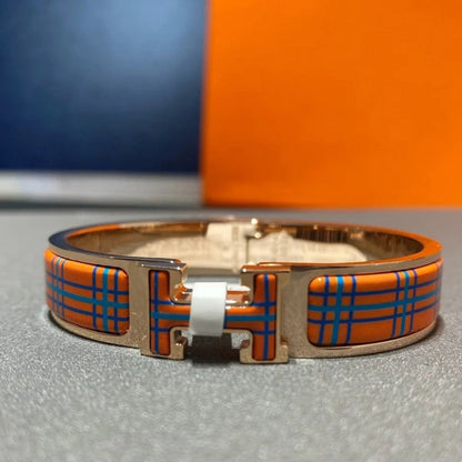 [Polaidi Jewelry]H TARTAN BRACELET 12MM