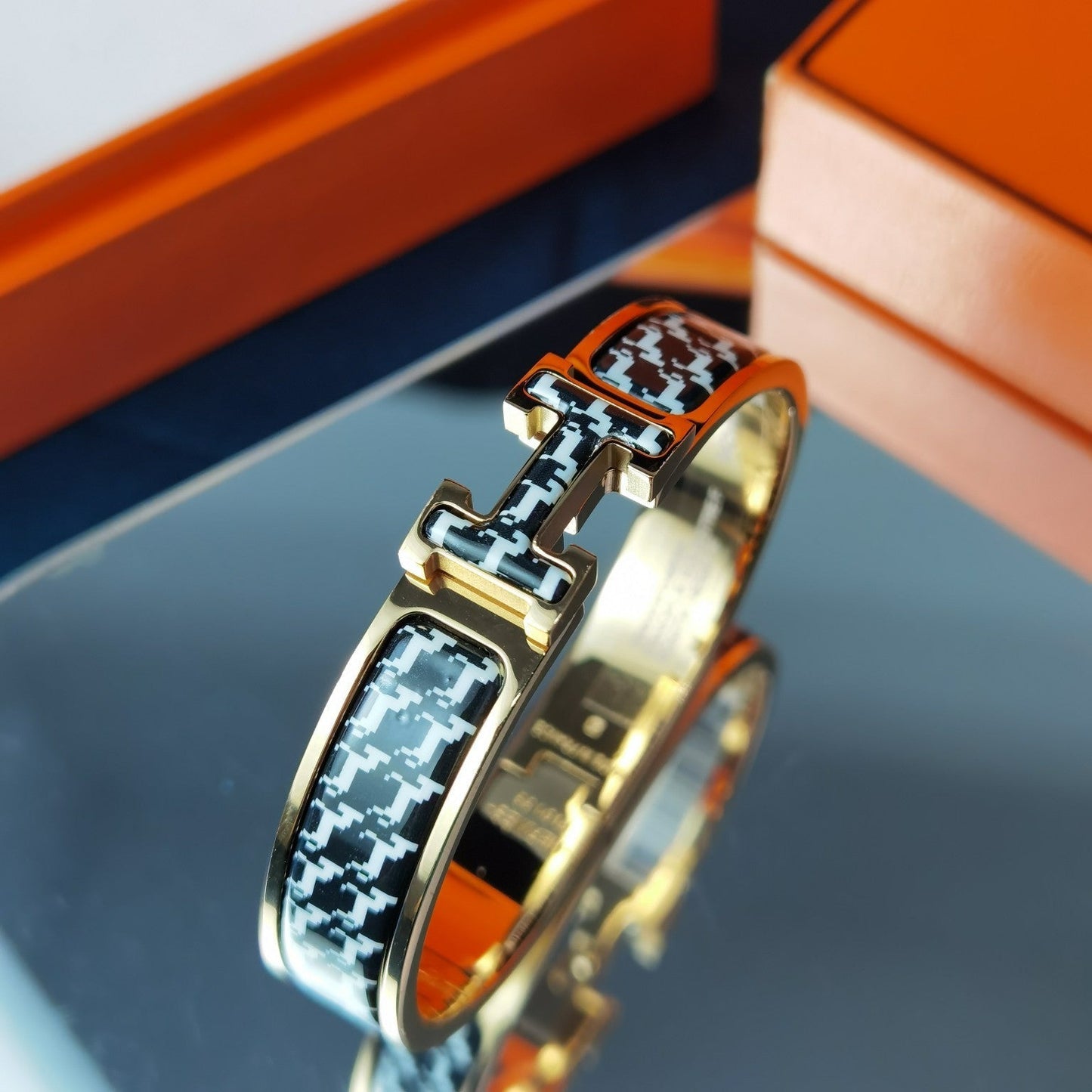 [：Polaidi Jewelry]H HORSE BRACELET 12MM