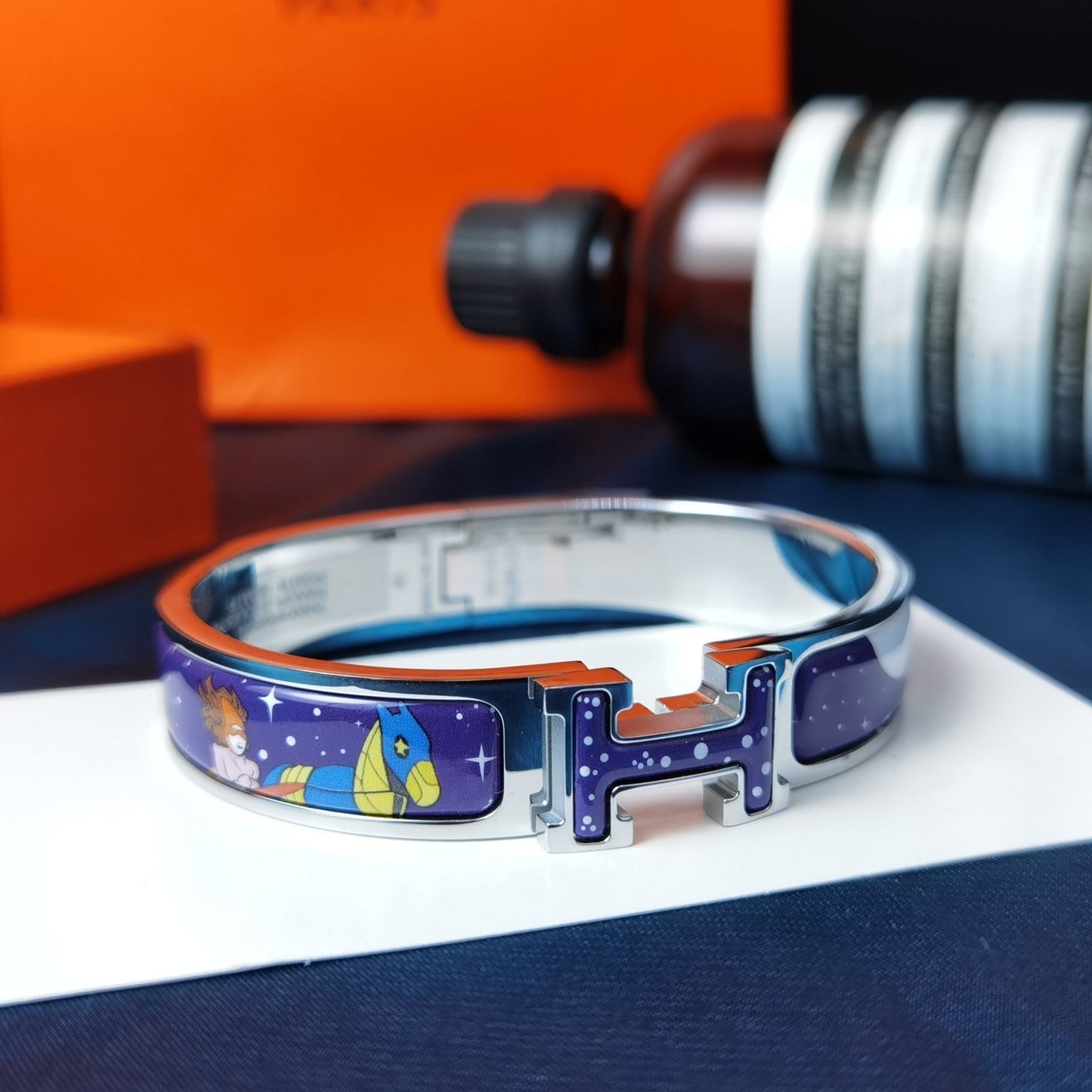 [Polaidi Jewelry]H STAR AND MOON BRACELET 12MM