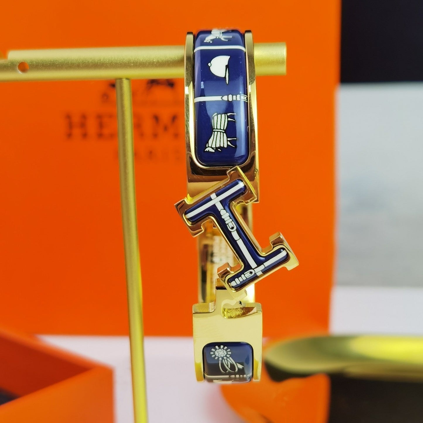 [：Polaidi Jewelry]H COUVERTURES DARK BLUE BRACELET