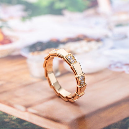 [Polaidi Jewelry]SERPENTI RING PINK GOLD  3MM