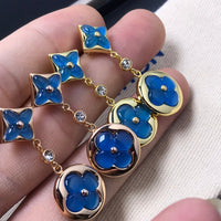 [Polaidi Jewelry ]STAR AND SUN AGATE DIAMOND EARRINGS