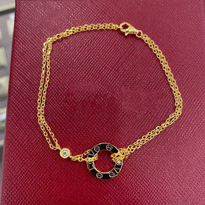 [：Polaidi Jewelry]LOVEブレスレット 2ダイヤモンド