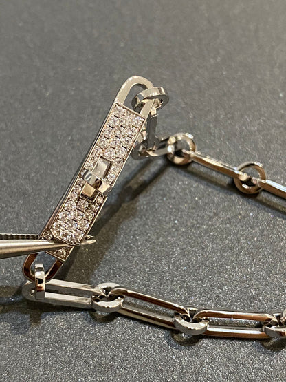 [Polaidi Jewelry]CHAINE BRACELET SMALL MODEL DIAMOND