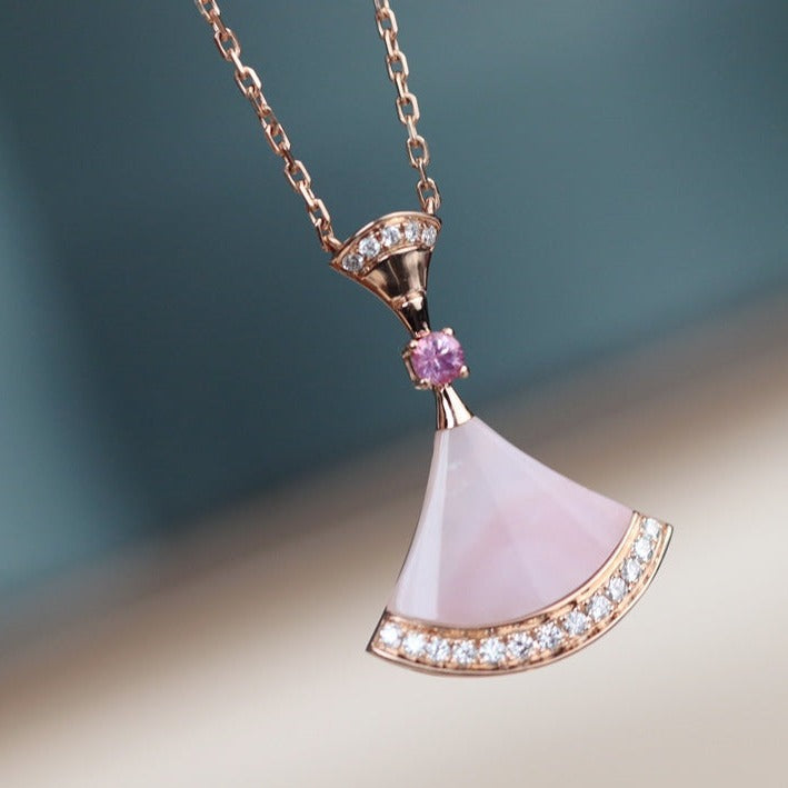 [Polaidi Jewelry]DREAM NECKLACE PINK MOP DIAMOND