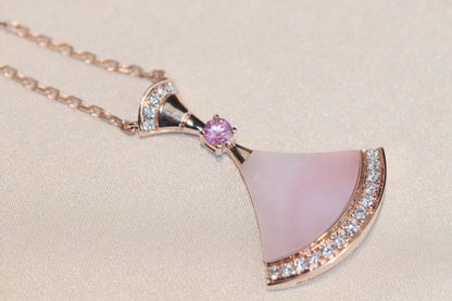 [Polaidi Jewelry]DREAM NECKLACE PINK MOP DIAMOND