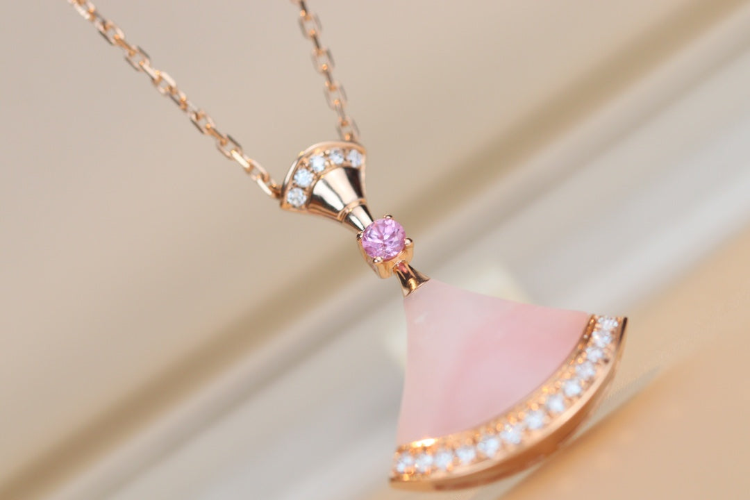 [Polaidi Jewelry]DREAM NECKLACE PINK MOP DIAMOND