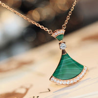 [Polaidi Jewelry ]DREAM NECKLACE MALACHITE DIAMOND