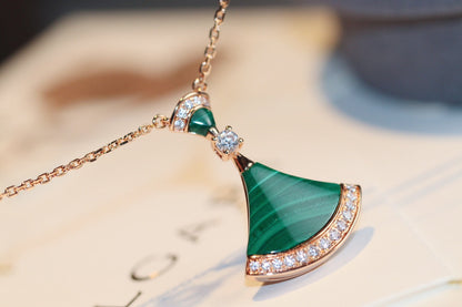 [Polaidi Jewelry]DREAM NECKLACE MALACHITE DIAMOND