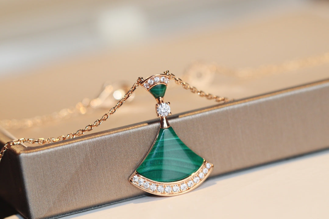 [Polaidi Jewelry]DREAM NECKLACE MALACHITE DIAMOND