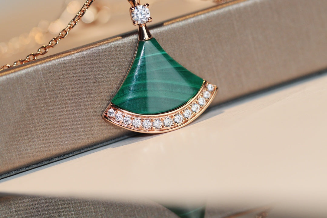 [Polaidi Jewelry]DREAM NECKLACE MALACHITE DIAMOND