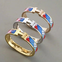 [Polaidi Jewelry ]H BRACELET DOTTED BORDER 12MM