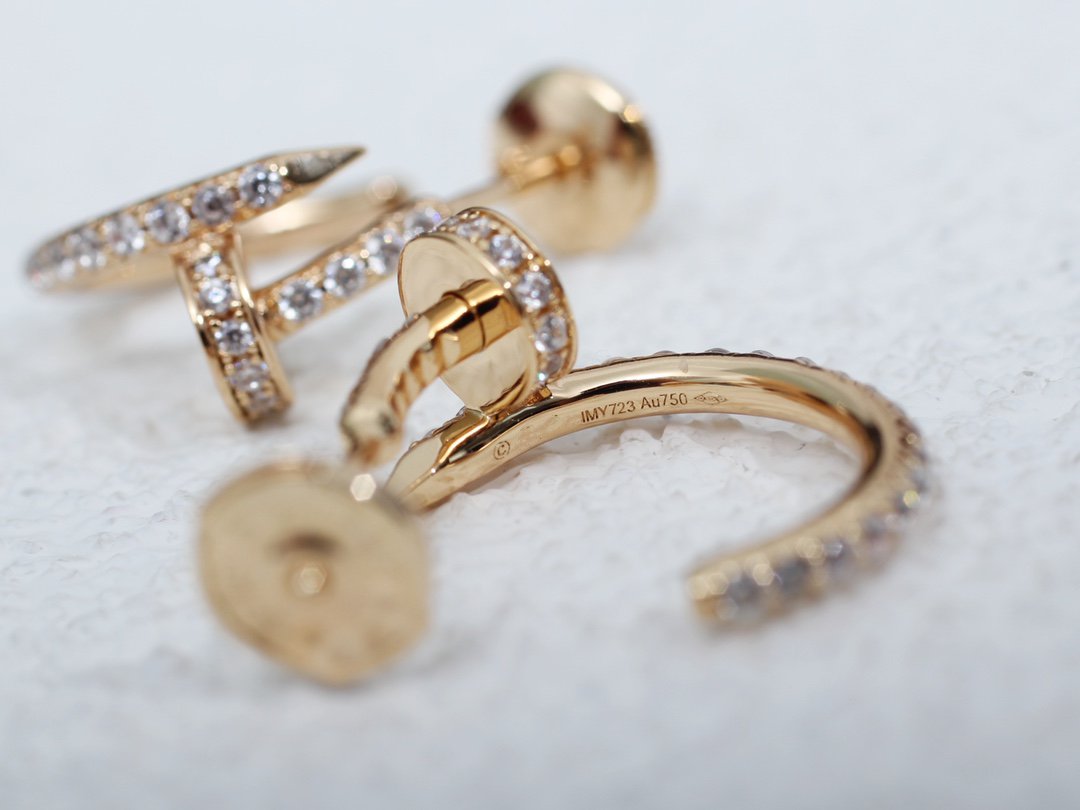 [Polaidi Jewelry]JUSTE EARRINGS 12.75MM PINK GOLD DIAMOND