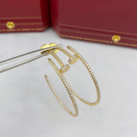 [Polaidi Jewelry ]JUSTE EARRINGS FULL DIAMONDS 1.8MM