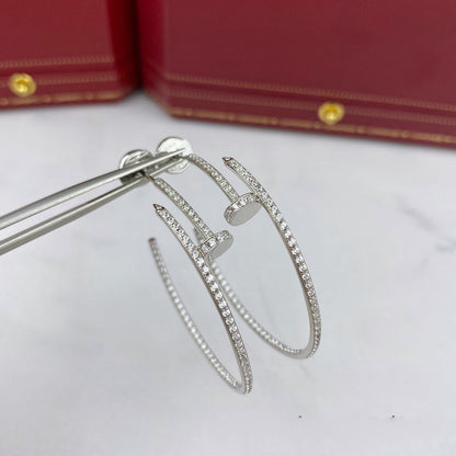 [Polaidi Jewelry]JUSTE EARRINGS FULL DIAMONDS 1.8MM