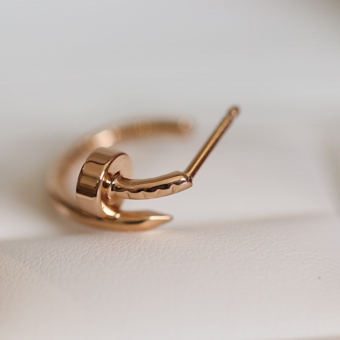 [：Polaidi Jewelry]JUSTE EARRINGS PINK GOLD