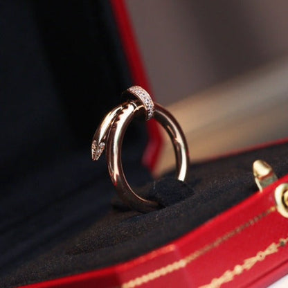 [Polaidi Jewelry]JUSTE RING 2.65MM PINK GOLD DIAMOND