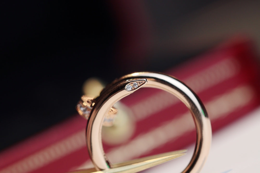 [Polaidi Jewelry]JUSTE RING 2.65MM PINK GOLD DIAMOND