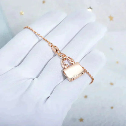 [Polaidi Jewelry]AMULETTE PEDANT ROSE GOLD NECKLACE