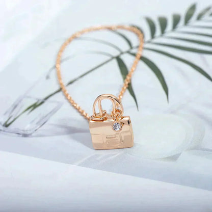 [：Polaidi Jewelry]AMULETTE PEDANT ROSE GOLD NECKLACE