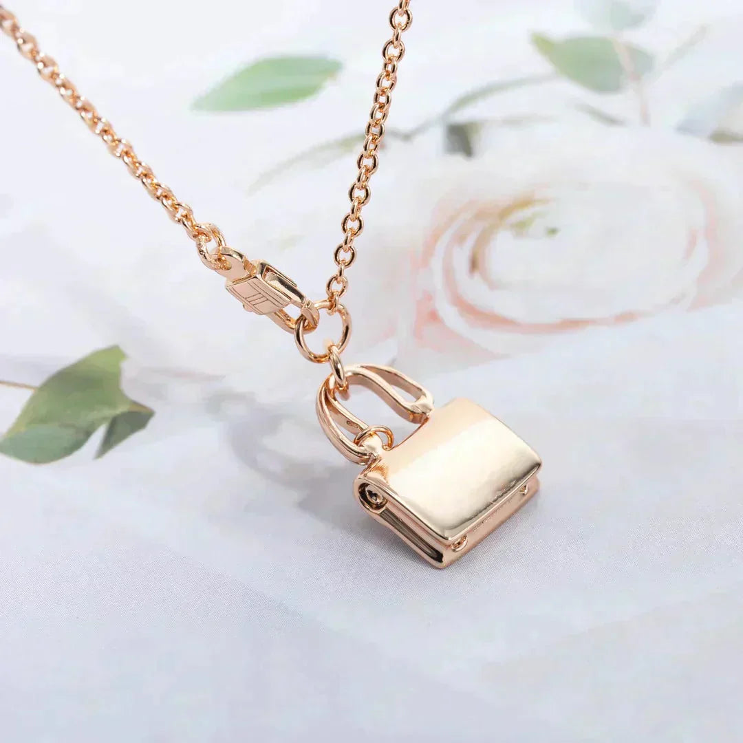 [：Polaidi Jewelry]AMULETTE PEDANT ROSE GOLD NECKLACE