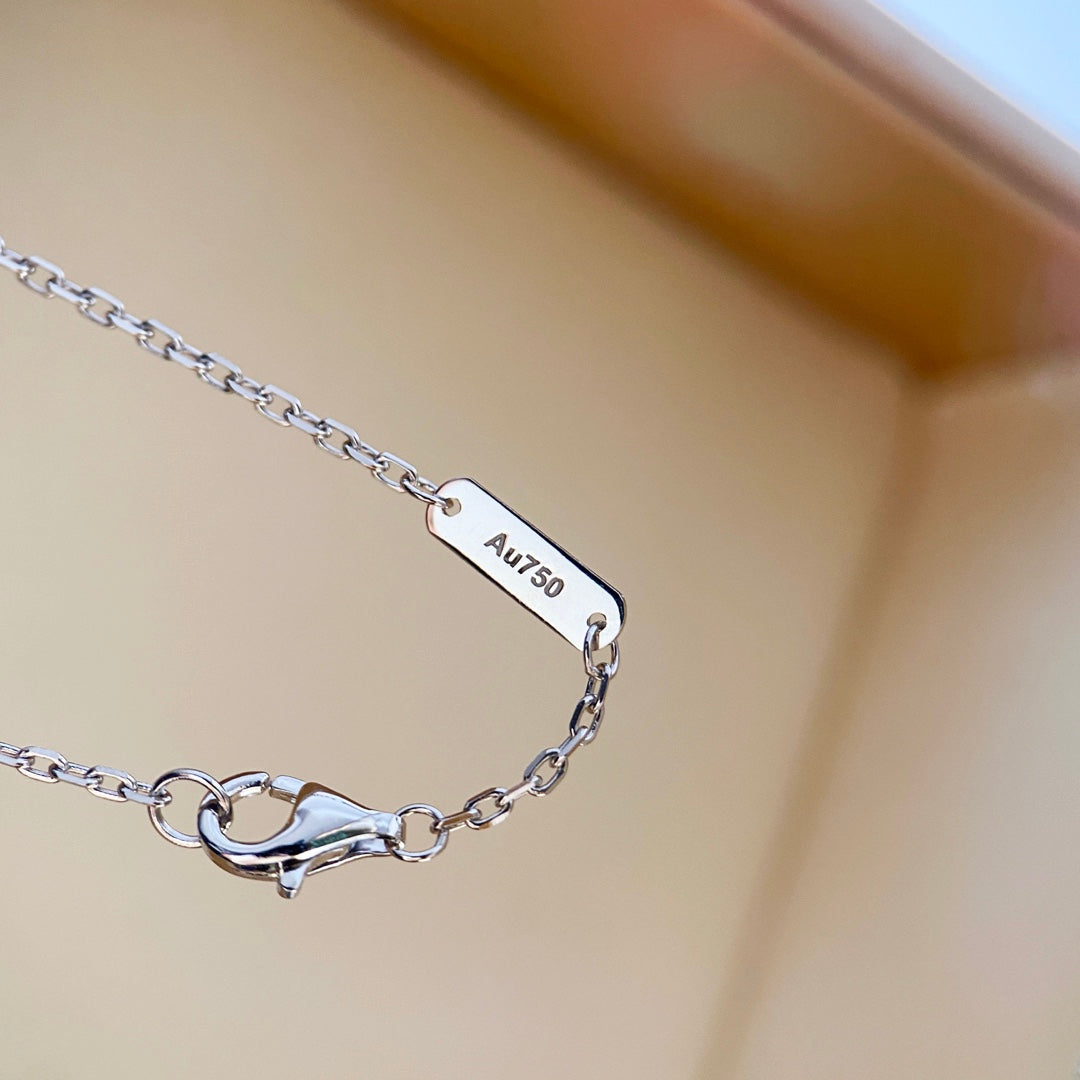[Polaidi Jewelry]CLOVER DIAMOND NECKLACE SILVER