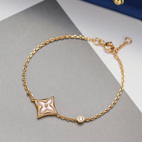 [Polaidi Jewelry ]STAR 1 DIAMOND PINK GOLD BRACELET