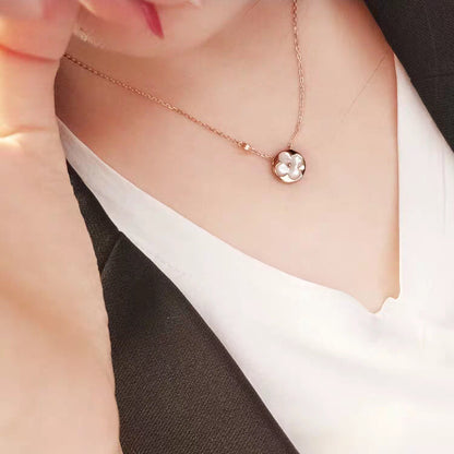 [Polaidi Jewelry]SUN MOP GOLD 1 DIAMOND NECKLACE