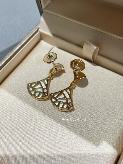 [Polaidi Jewelry]DREAM MOP 1 DIAMOND EARRINGS