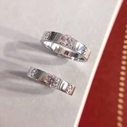 [：Polaidi Jewelry]LOVE RING 3.6MM 1粒ダイヤモンド