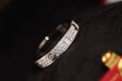 [Polaidi Jewelry]LOVE RING 3.6MM DIAMOND PAVED