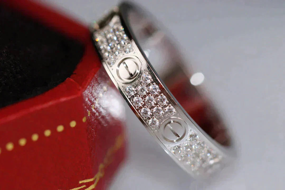 [：Polaidi Jewelry]LOVE RING 3.6MM DIAMOND PAVED
