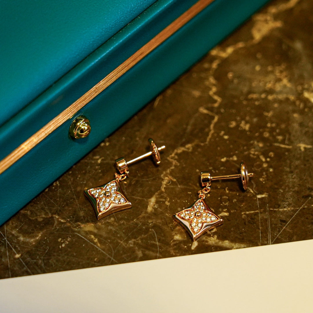 [Polaidi Jewelry]STAR DIAMONDS EARRINGS GOLD