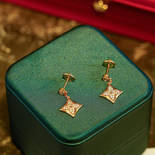[Polaidi Jewelry]STAR DIAMONDS EARRINGS GOLD