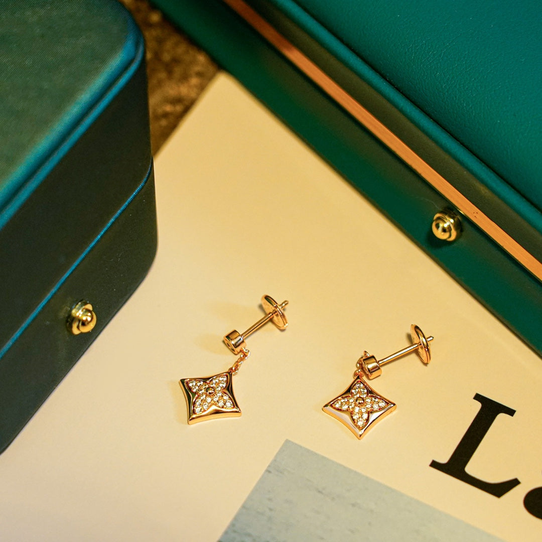 [Polaidi Jewelry]STAR DIAMONDS EARRINGS GOLD