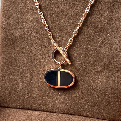 [Polaidi Jewelry]CHAINE VERSO BLACK CERAMIC NECKLACE