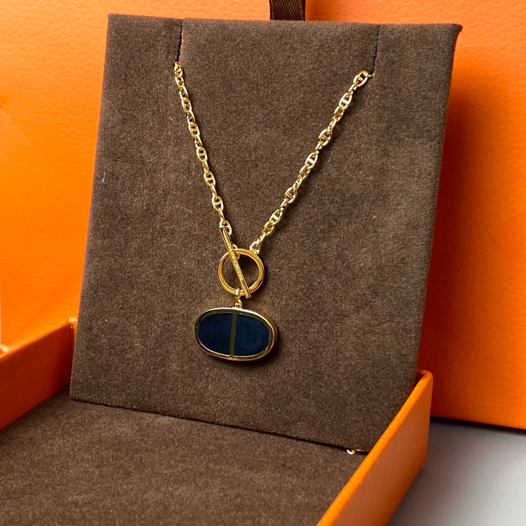 [Polaidi Jewelry]CHAINE VERSO BLACK CERAMIC NECKLACE