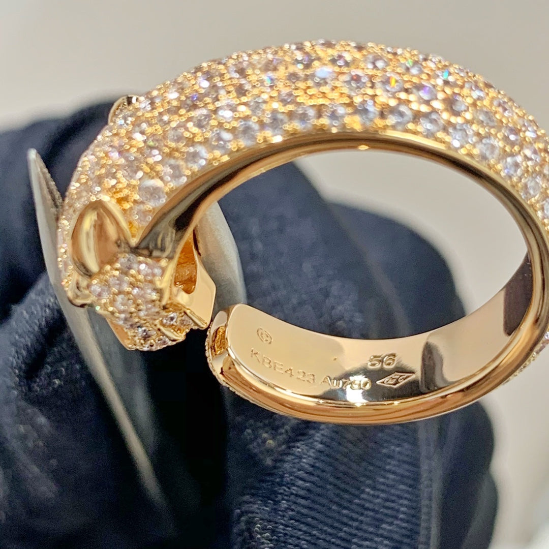 [Polaidi Jewelry]PANTHERE PINK GOLD DIAMOND RING