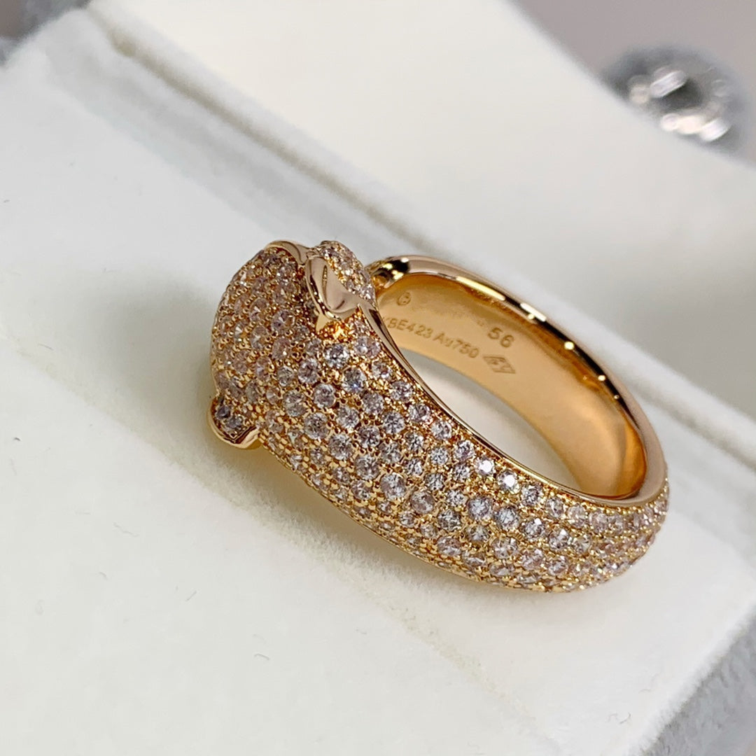[Polaidi Jewelry]PANTHERE PINK GOLD DIAMOND RING