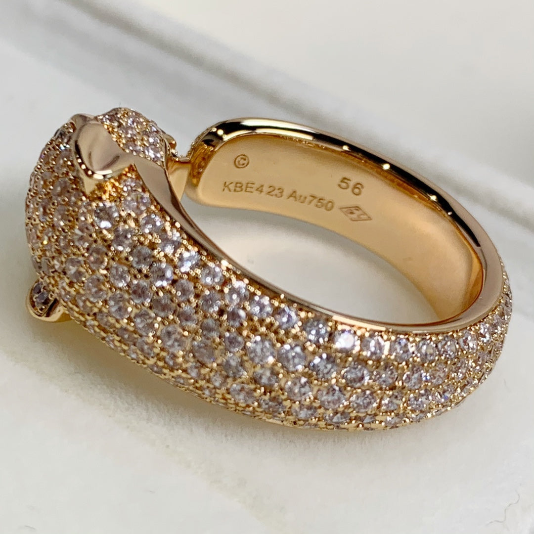 [Polaidi Jewelry]PANTHERE PINK GOLD DIAMOND RING