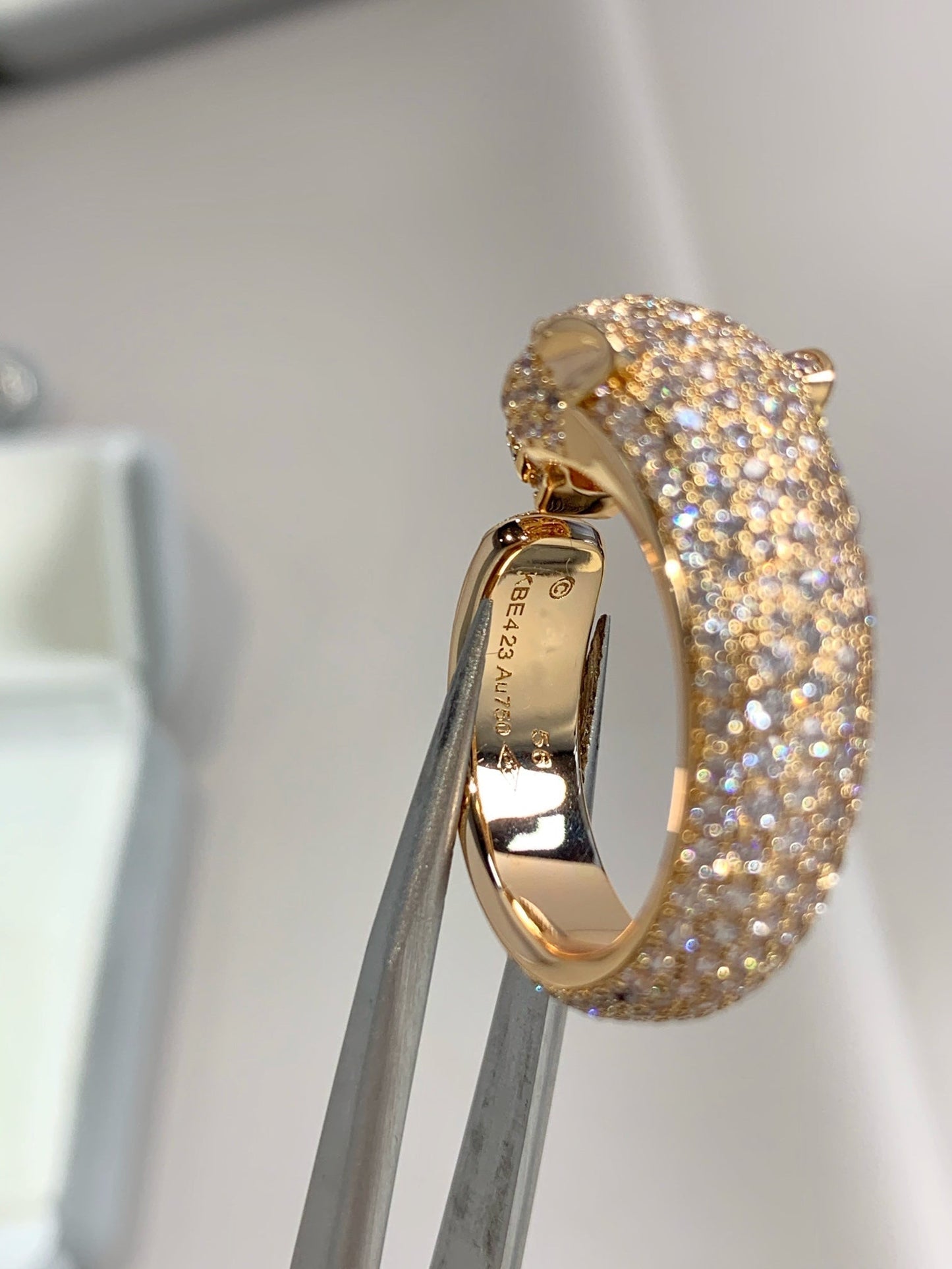 [：Polaidi Jewelry]PANTHERE PINK GOLD DIAMOND RING
