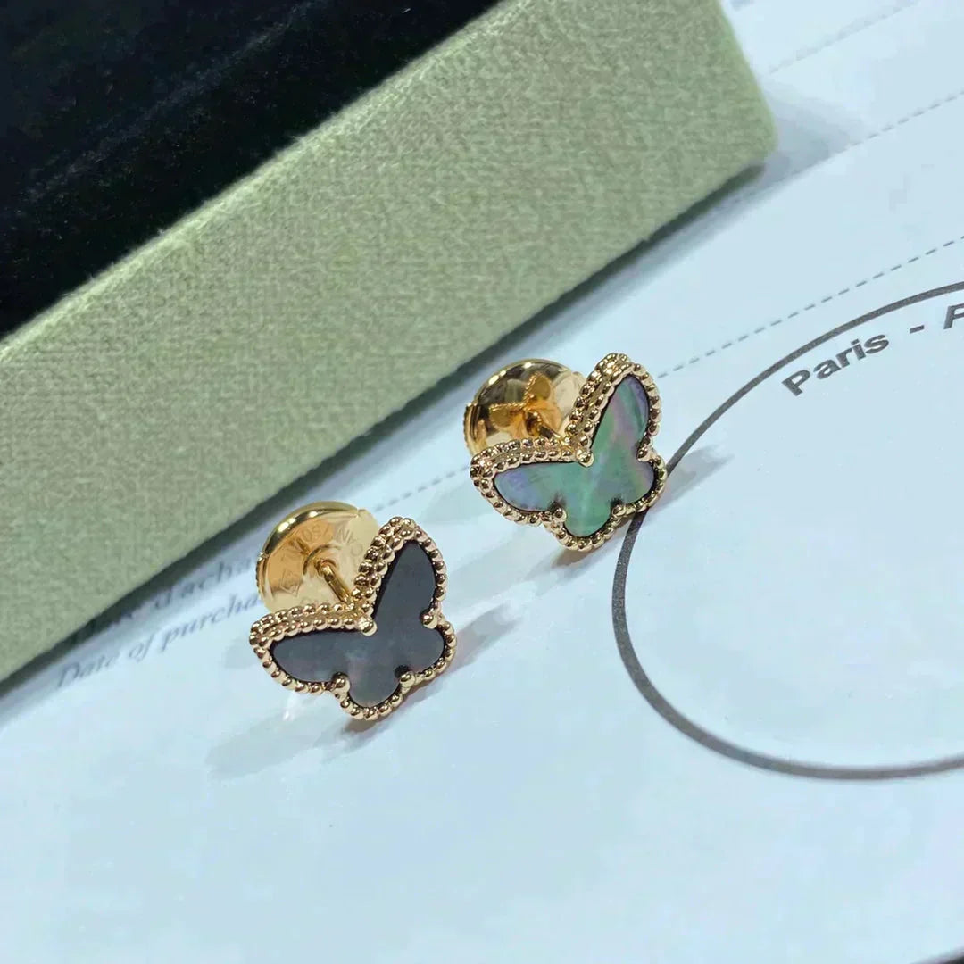 [：Polaidi Jewelry]BUTTERFLY DARK MOP  EARRINGS